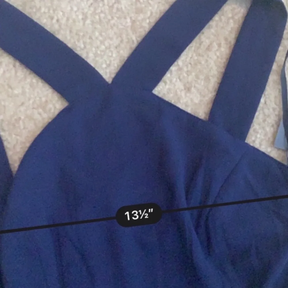 Lulu’s air of romance navy blue maxi formal dress - Picture 4 of 7